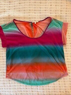 Threads 4 Thought Multicolor Ombre Scoop Neck Tee